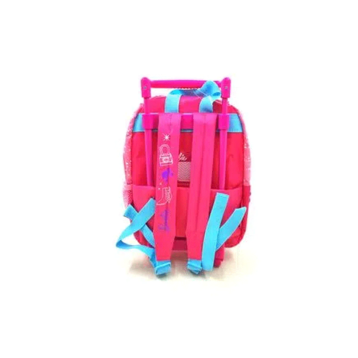 Mochila Barbie Shine On Con Carro 12 Fucsia - Imagen 2