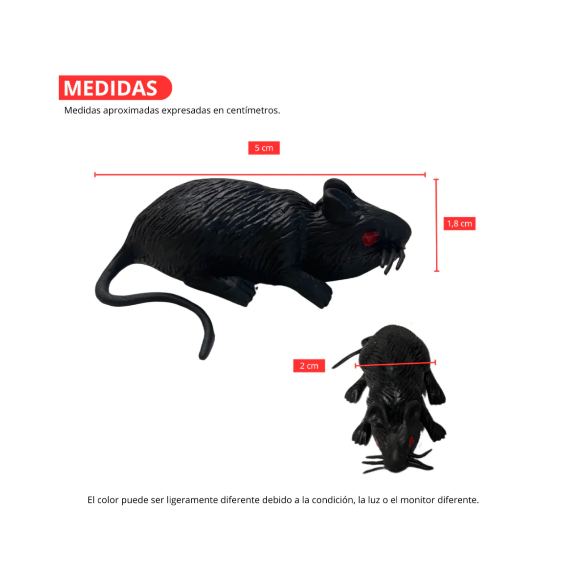 Ratones de Plástico Decorativos - Imagen 2