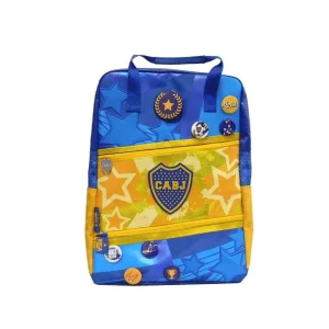 Mochila Cresko Espalda Boca Juniors Pins 16''