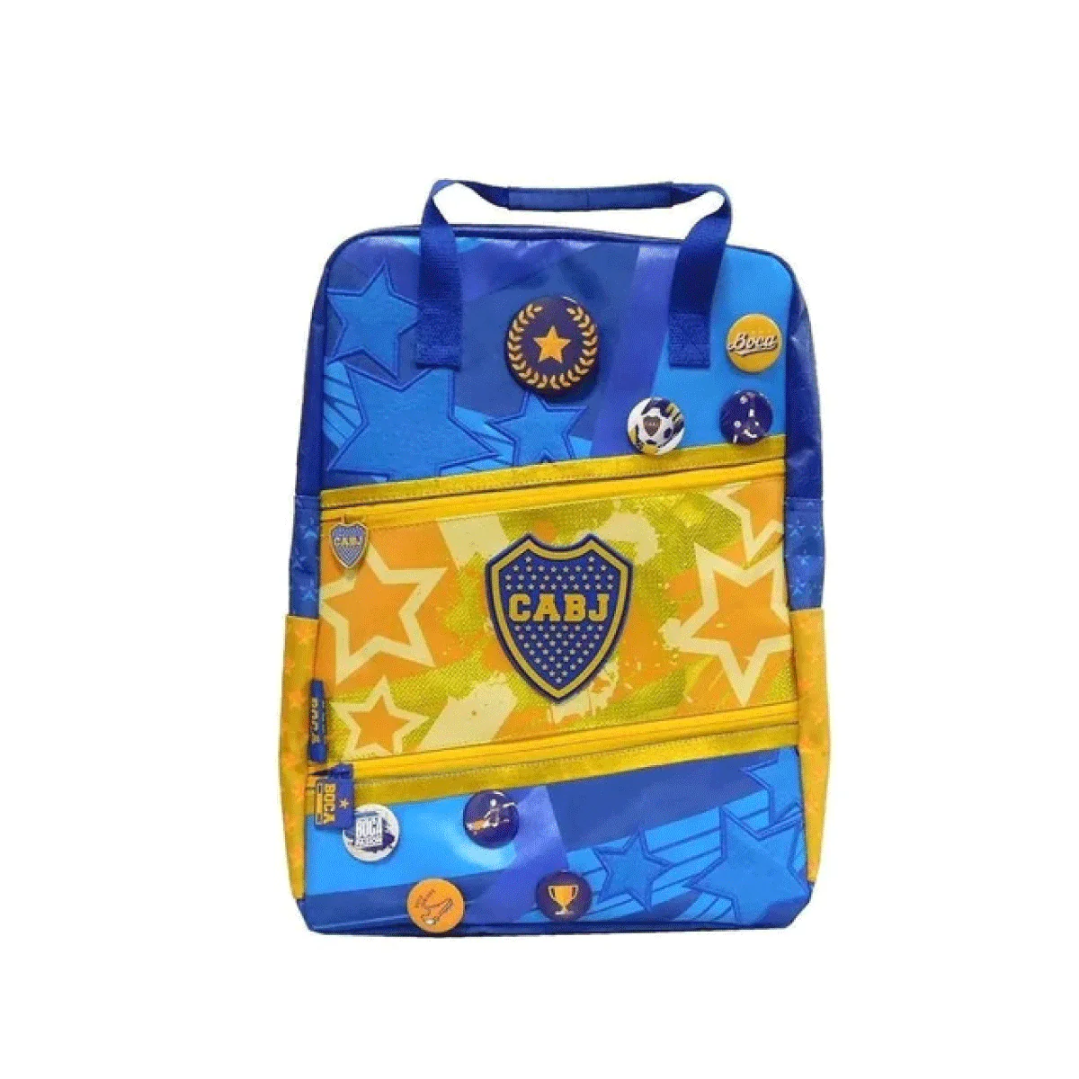 Mochila Cresko Espalda Boca Juniors Pins 16''