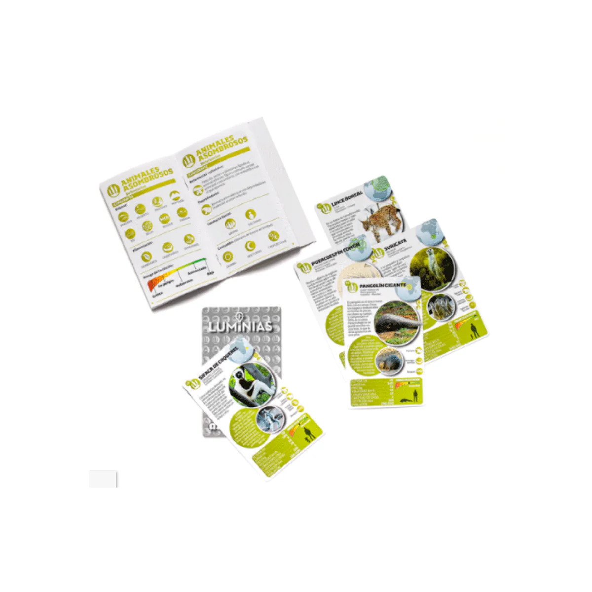 Animales Asombrosos - Juego de Cartas Enciclopédico Luminias - Imagen 2