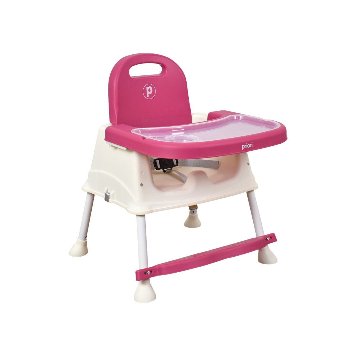 Silla Comedor Bebé 3 en1 Navy Priori Rosado - Imagen 7