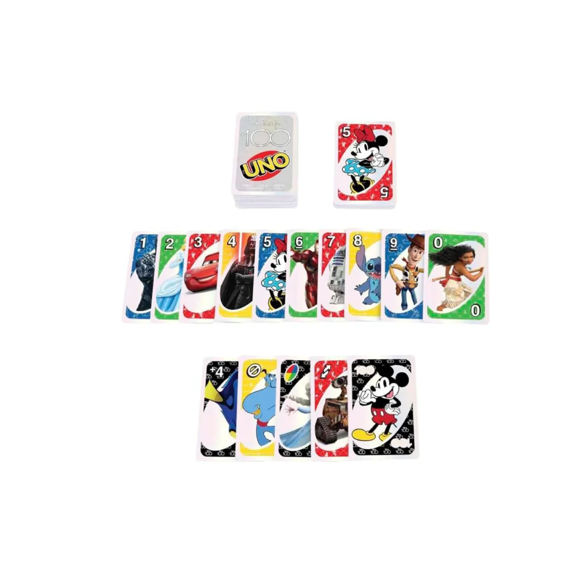 Juego De Cartas Uno Disney 100 Aniversario Mattel - Imagen 3