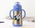 PE10332 BOTELLA ENTRENAMIENTO COHETE AZUL 280ML ACERO INOXIDABLE - Imagen 6