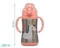 PE10334 BOTELLA ENTRENAMIENTO UNICORNIO ROSA 280ML ACERO INOXIDABLE - Imagen 5