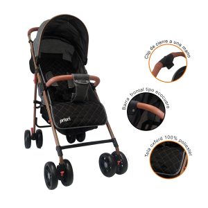 Coche Bebe Paseador Priori Park Gris