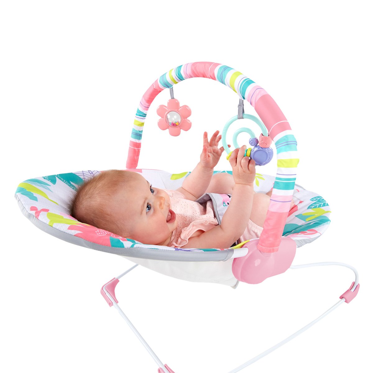 Silla Mecedora Rosa Safari Bebe12228 Bright Starts - Imagen 3