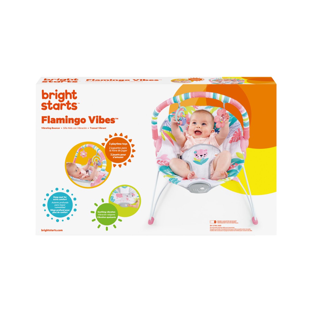 Silla Mecedora Rosa Safari Bebe12228 Bright Starts - Imagen 5