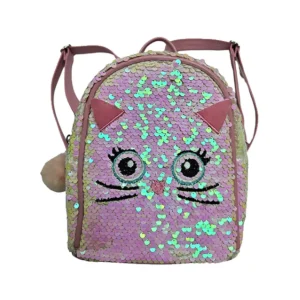 Mochila Escolar Con Lentejuelas Raton